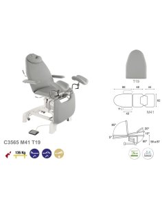 Camilla eléctrica-Sillón Ginecología con brazos... 2
