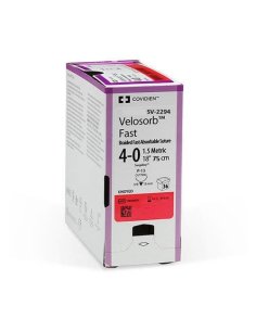 Sutura reabsorbible Trenzada VELOSORB FAST 4/0, Aguja 16...
