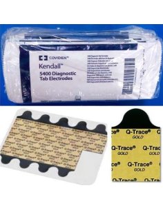 Electrodo ECG Tab con Hidrogel Q-Trace Gold 5500, 23x25... 2