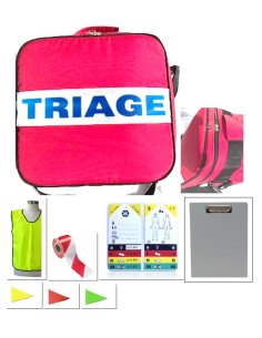 Bolsa Transporte con Kit de triage, bolsa 2 petos, 3 kit...