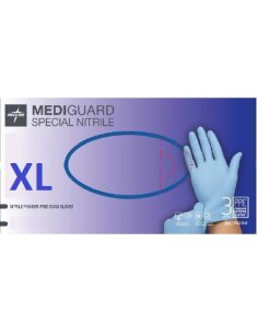 Guante Nitrilo Blue Medline sin polvo Talla XL. Caja 180...