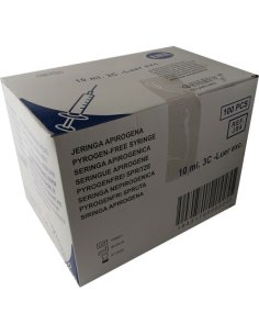 Jeringa 3 cuerpos 10 ml. ENFA, Cono excéntrico, Caja 100...