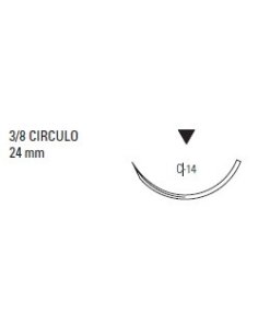 MAXON 2/0 Punta triangular Corte inverso, Incoloro, 3/8"... 2