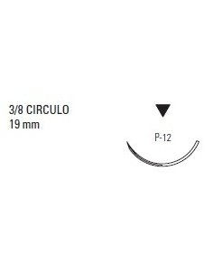 SURGIPRO* II 3-0, Triangular 3/8 Circulo Color Azul,... 2