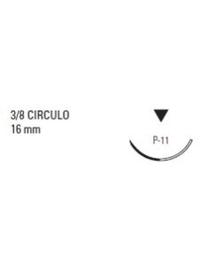 SURGIPRO* II 3-0, Triangular 3/8 Circulo Color Azul,... 2