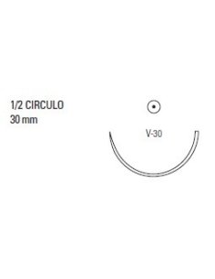 POLYSORB Sutura Sintética Absorbible 2/0, Aguja 30 mm.,... 2