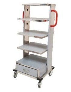 Carro para monitores acero inoxidable 150 x 64 x 62 cm.