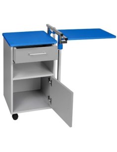 Mesa de Noche para Habitación c/ Atril en Acero Inox