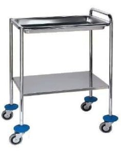 Mesa Auxiliar especialidades médicas en ac. inoxidable