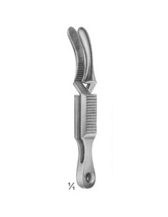 Pinza Atraumática Bulldog mod. Dieffenbach 5,5 cm. Curva,...