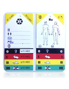 Tarjeta para el kit de triaje, pack de 25 unidades