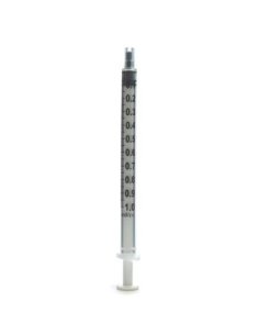 Jeringa ENFA Tuberculina 1 ml. SIN aguja, Caja 100 unidades.