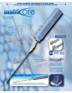 Aguja para Biopsia MULTI-CORE PLUS 18G, 20 mm. Caja 15...