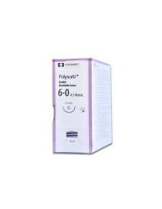 POLYSORB 6/0, Aguja 8 mm., Punta aguja 2 x espatula,1/4...