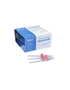 Catéter de seguridad Romed 22G 0,9 x 25 mm. Azul. Caja 50...