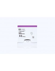 POLYSORB 8/0, Aguja 6 mm., Punta aguja 2 x espatula,3/8...