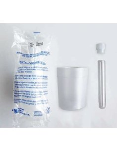 Vaso recogida de orina + Tubo 16x100 fondo Caja 200 Uds