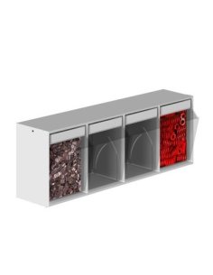 Cajonera plástica Unibox con 4 cajones