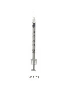 Jeringa Insulina ICOPLUS3 0,3 ml., 29G 1/2 con aguja...