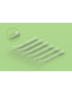 Cánula de Aspiración Intrauterina Curva, Longitud 18,5 cm...