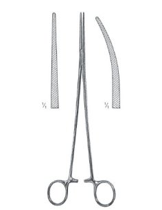 Pinza hemostática BENGOLEA Curva Sin Diente 26 cm. Dimeda