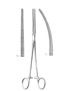 SAROT Pinza Clamp Bronquial curva, 24cm. Dimeda