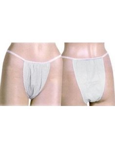 Tanga señora Cerrado BLANCO. Caja 100 unidades