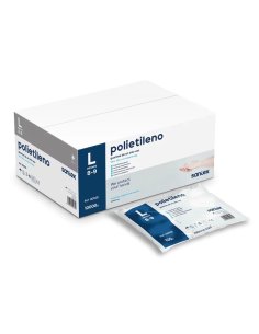 Guante tacto de Polietileno de alta densidad, Caja 100...