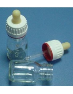 Frasco Cuenta Gotas 30 ml, rosca DIN-18, Transparente. BL. 2