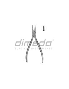 Alicate pico plano 17 cm., estriado. Dimeda