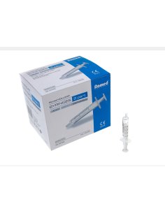 Jeringa 2 cuerpos 2 ml. ROMED cono excéntrico, Caja 100...