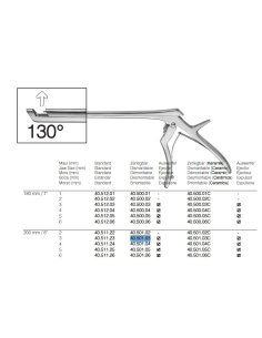 KERRISON pinza 200mm 130° arrib., 3mm, desmontable, con...