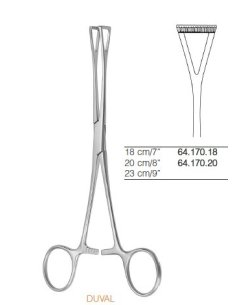 Pinza DUVAL para tejidos 20 cm. Dimeda