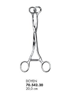 DOYEN Pinza Polipo Uterino 20cm. pcs. Dimeda