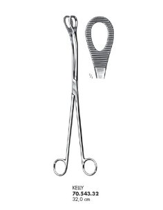 Pinza Polipo Uterino KELLY 32 cm.