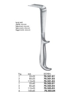 DOYEN Espéculo Vaginal 160 x 45 mm., fig. 4. Dimeda