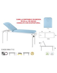 Camilla Fija Metálica 2 cuerpos, medidas 70 x 188 cm.,...