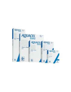 Apósito Aquacel Extra, 5 cm x 5 cm., Caja 10 unidades