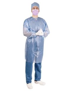 Bata Protectora Medline NO Estéril Azul Marino 20gr,...