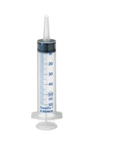 Jeringa 3 cuerpos Irrigación 50/60 ml. Braun Omnifix,...